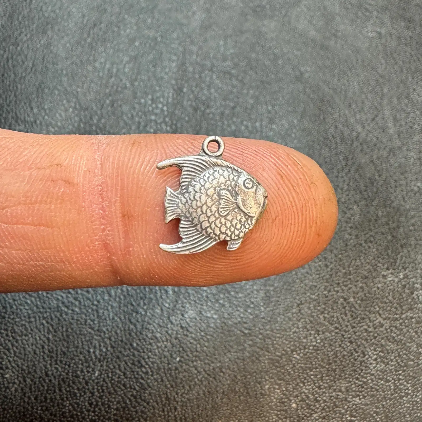 Fish Charm Casting. Sterling Silver