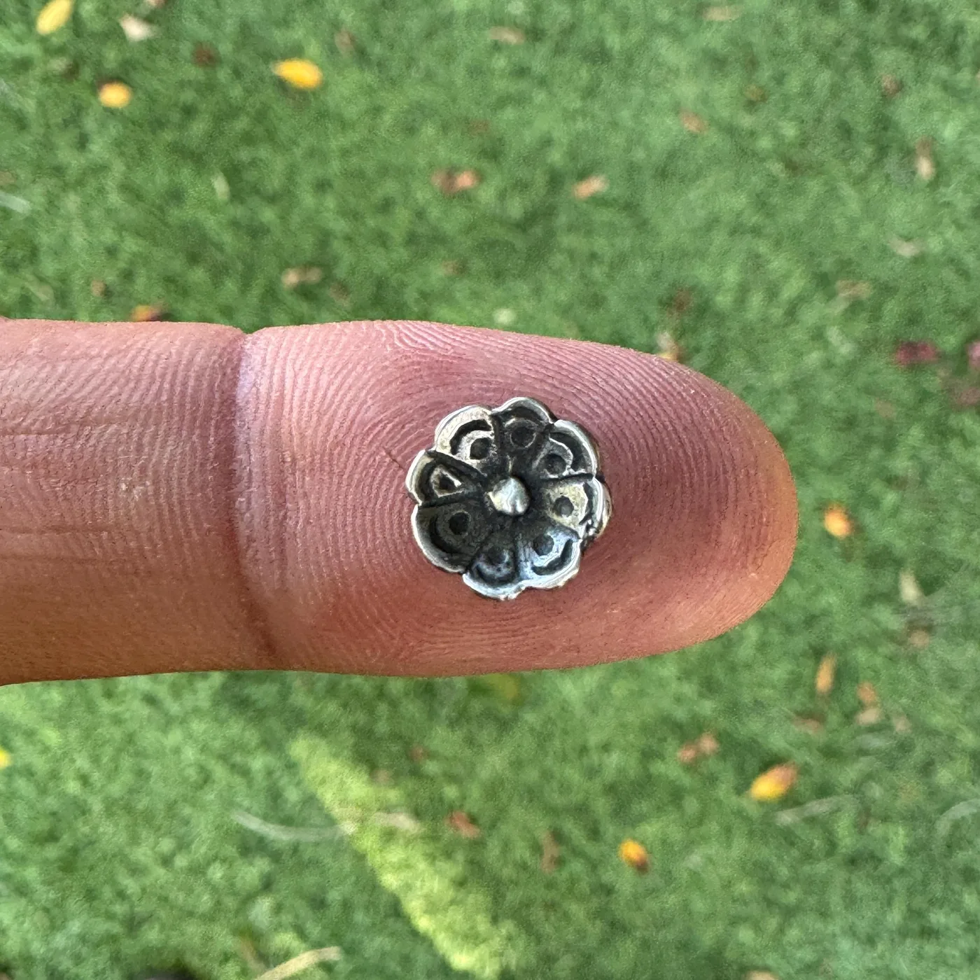 Flower Casting 002. Sterling Silver. Solderable adornment